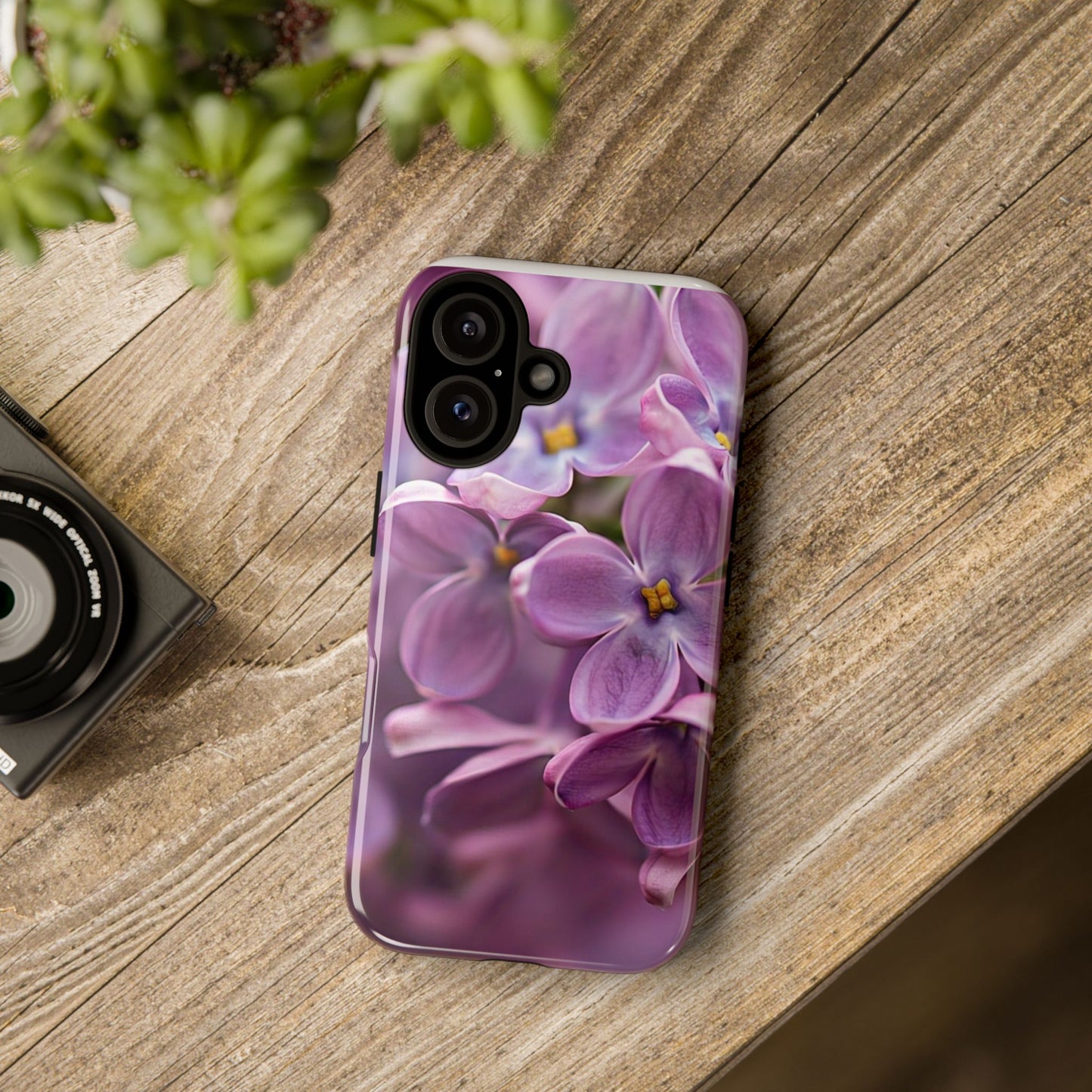 Floral Phone Case - Tough Cases with Beautiful Purple Lilacs, Unique Gift, Phone Accessories, Spring Decor, Floral Design