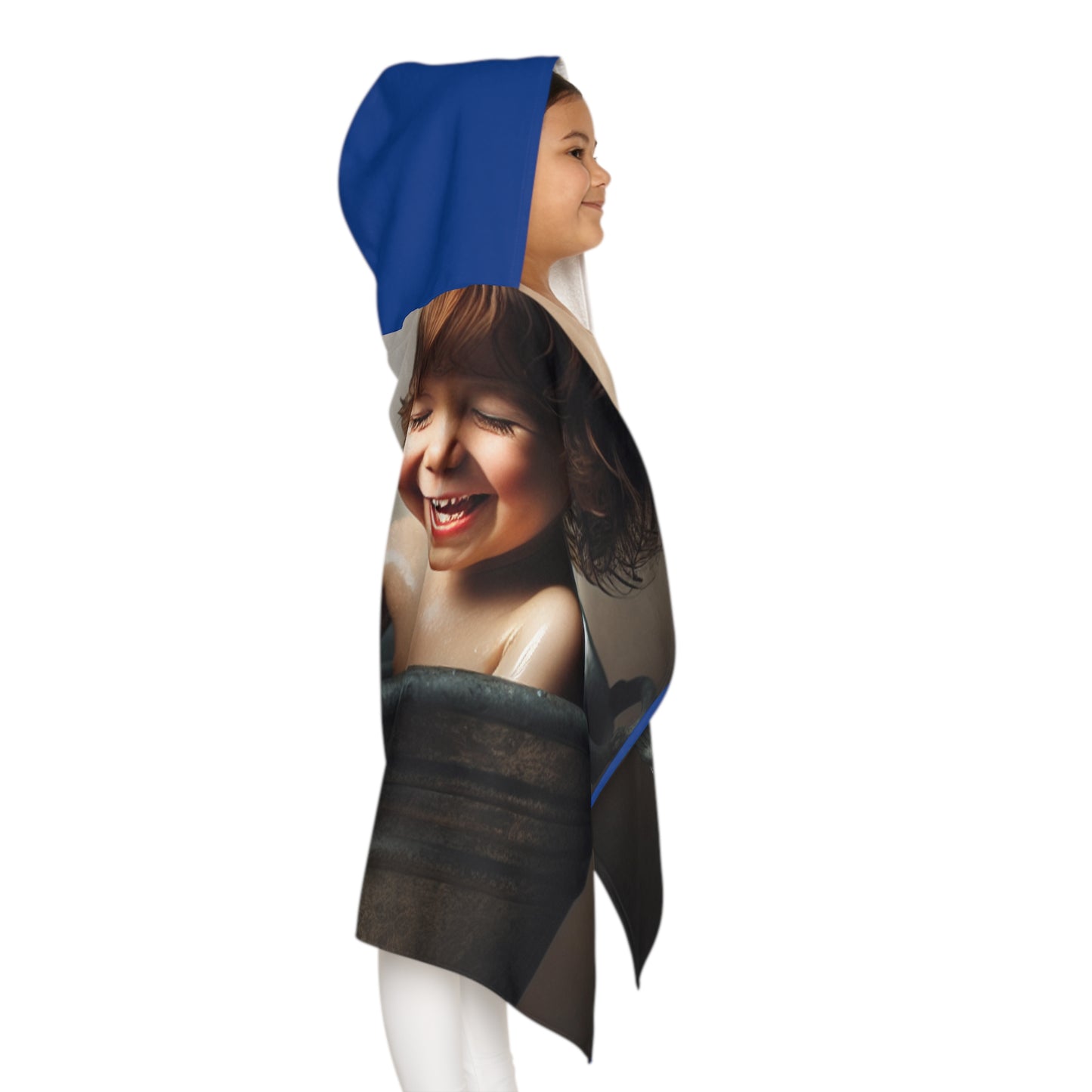 Cute Youth Hooded Towel with Puppy Design - Perfect for Bath or Beach Days