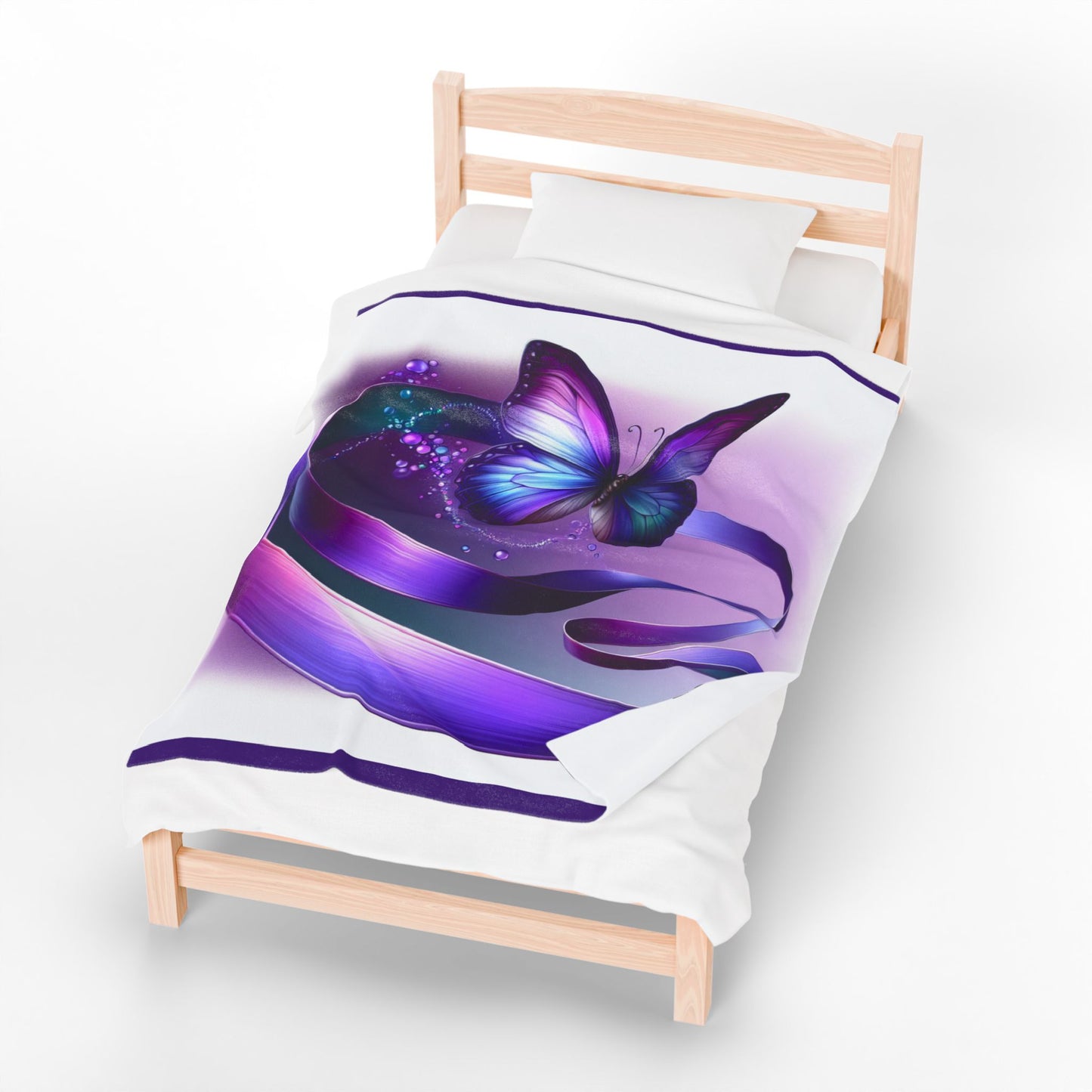 Butterfly Dreams Velveteen Plush Blanket - Cozy Decor for Home
