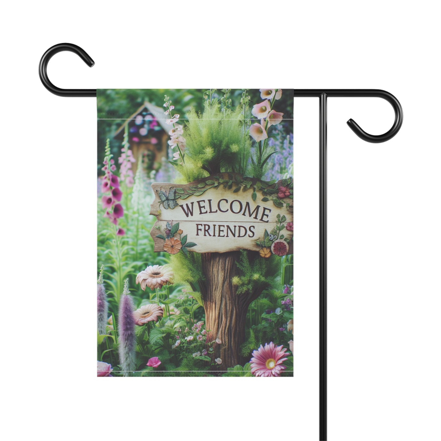 Garden Welcome Banner - Charming Outdoor Decor for Friends & Guests