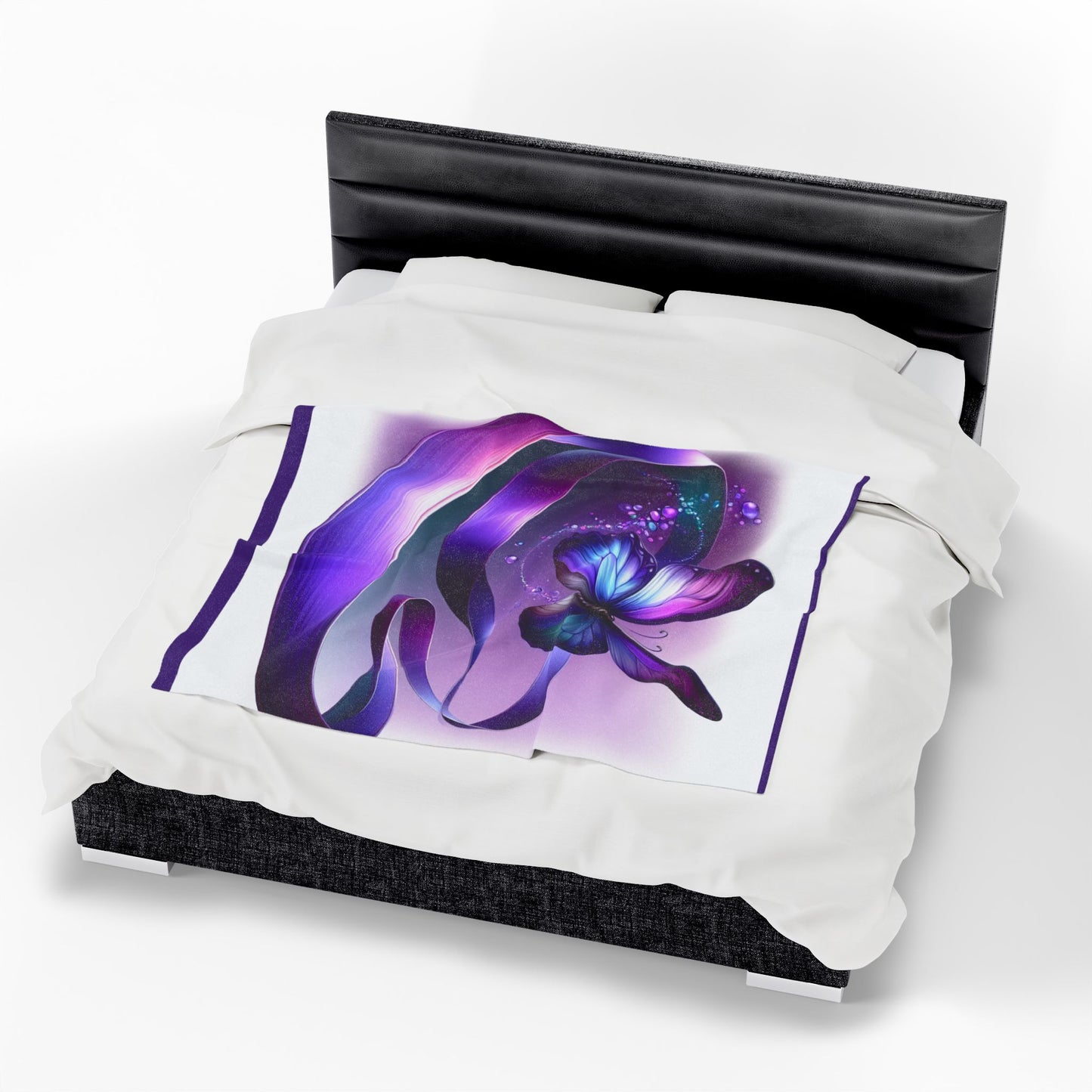 Butterfly Dreams Velveteen Plush Blanket - Cozy Decor for Home