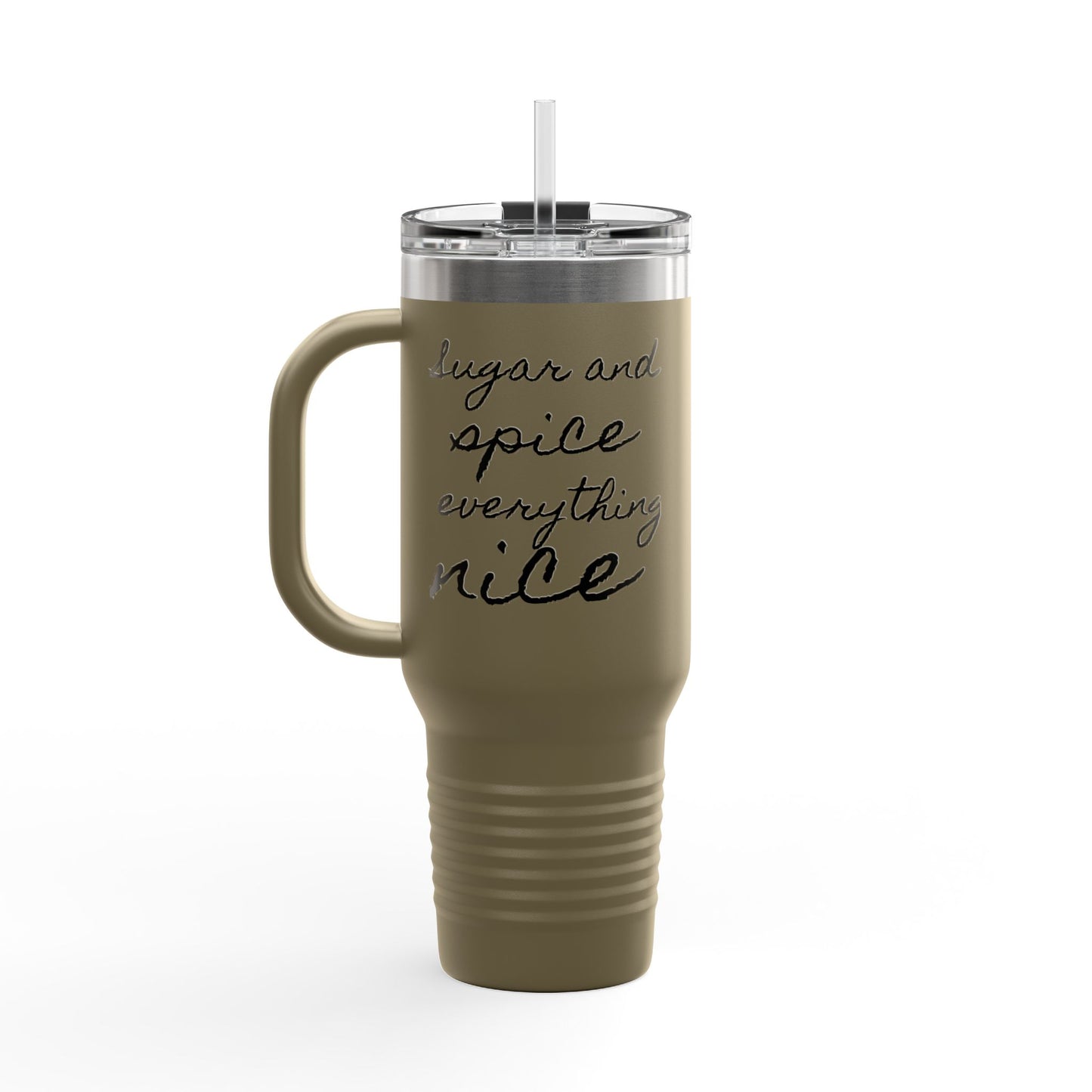 Travel Mug with Sugar and Spice Design, 40oz