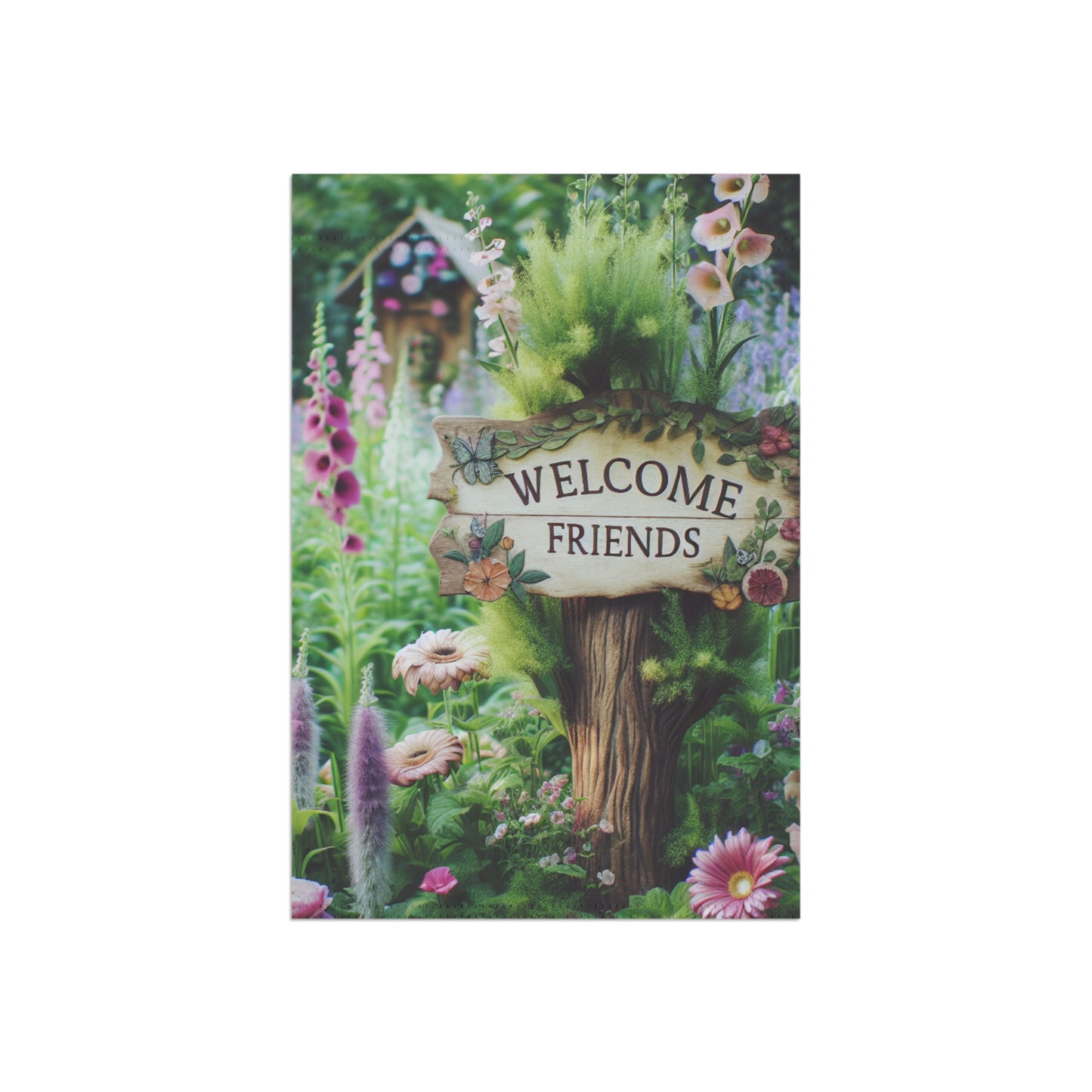 Garden Welcome Banner - Charming Outdoor Decor for Friends & Guests