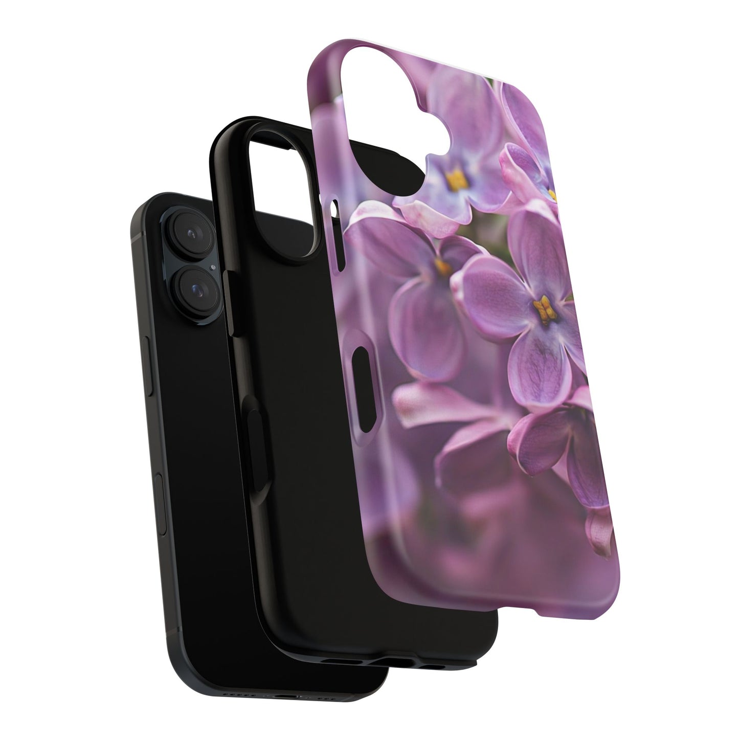 Floral Phone Case - Tough Cases with Beautiful Purple Lilacs, Unique Gift, Phone Accessories, Spring Decor, Floral Design
