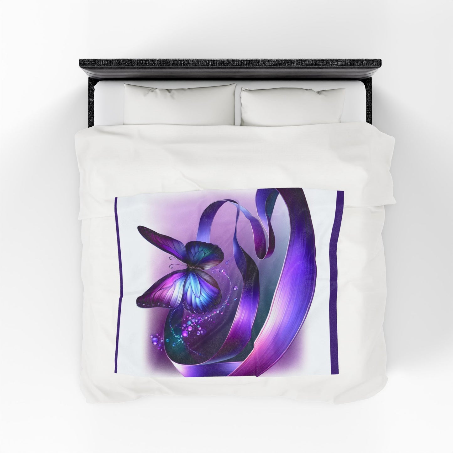 Butterfly Dreams Velveteen Plush Blanket - Cozy Decor for Home
