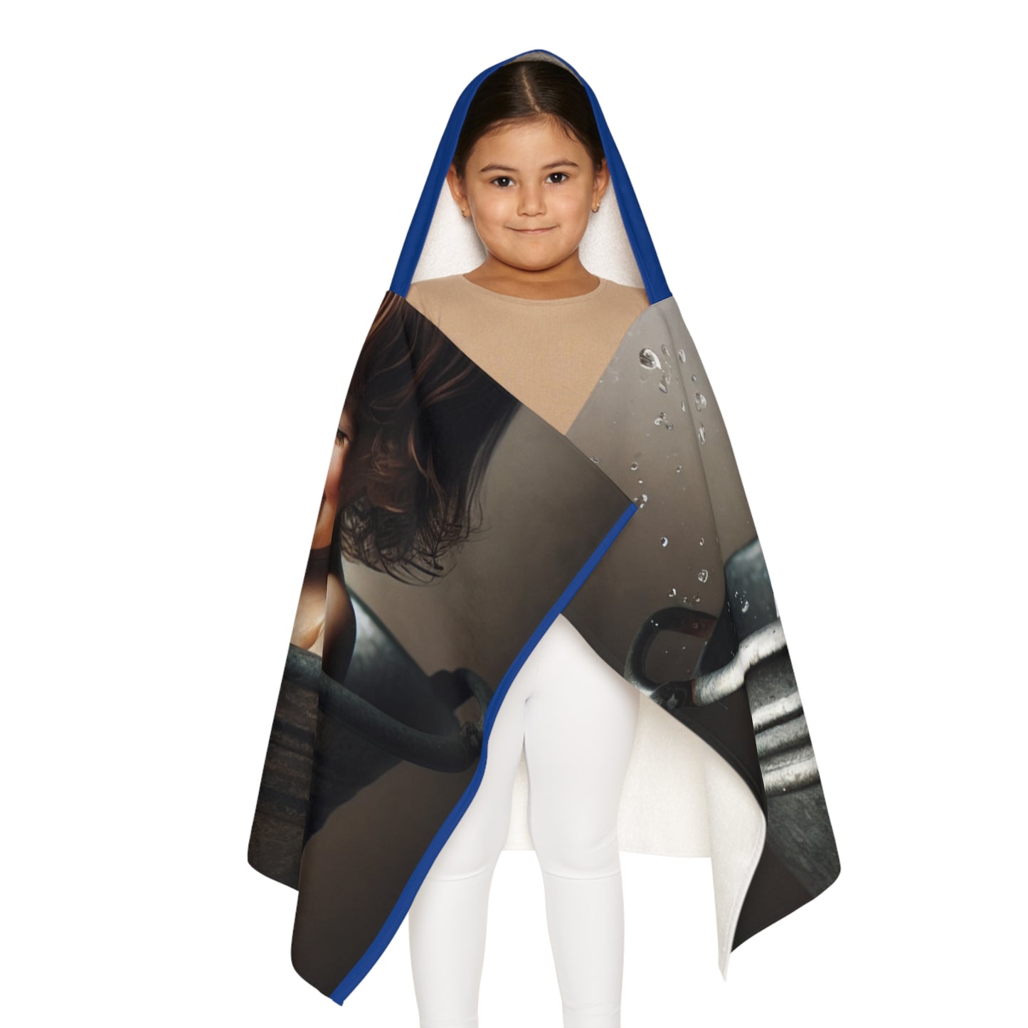 Cute Youth Hooded Towel with Puppy Design - Perfect for Bath or Beach Days