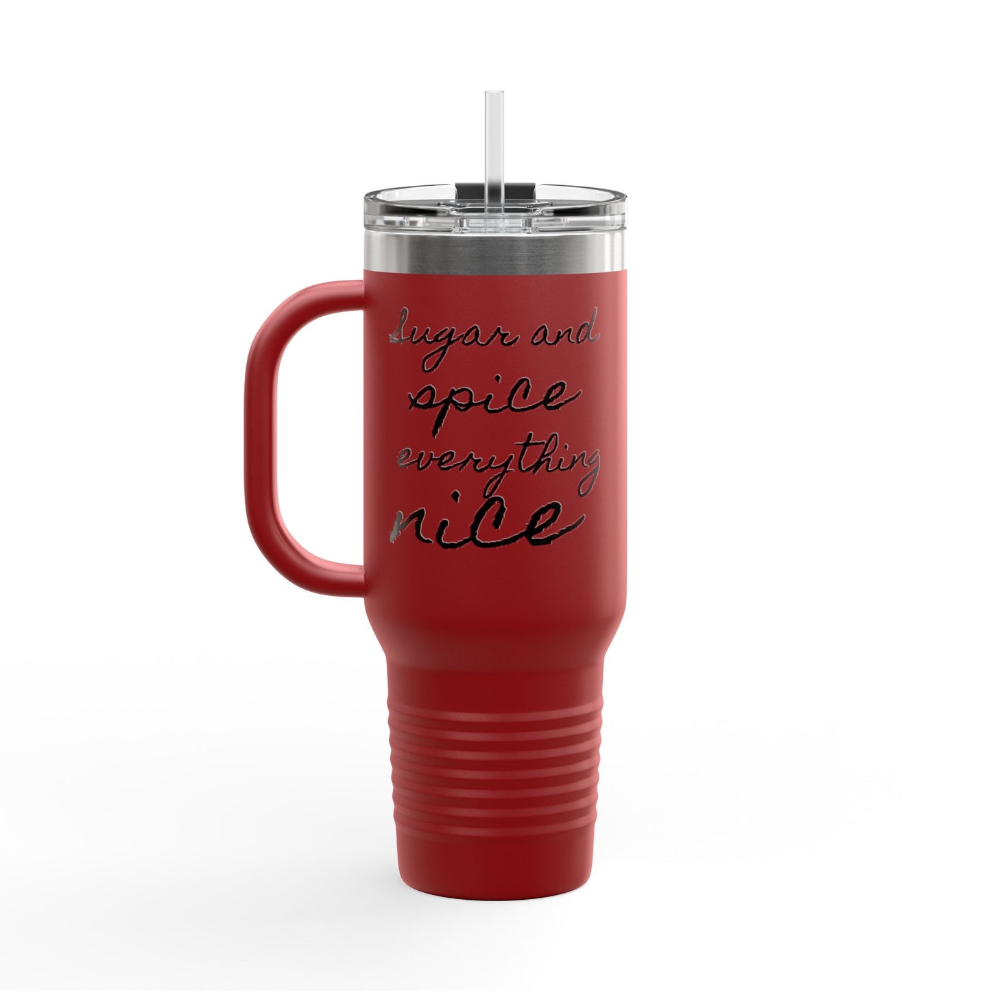 Travel Mug with Sugar and Spice Design, 40oz