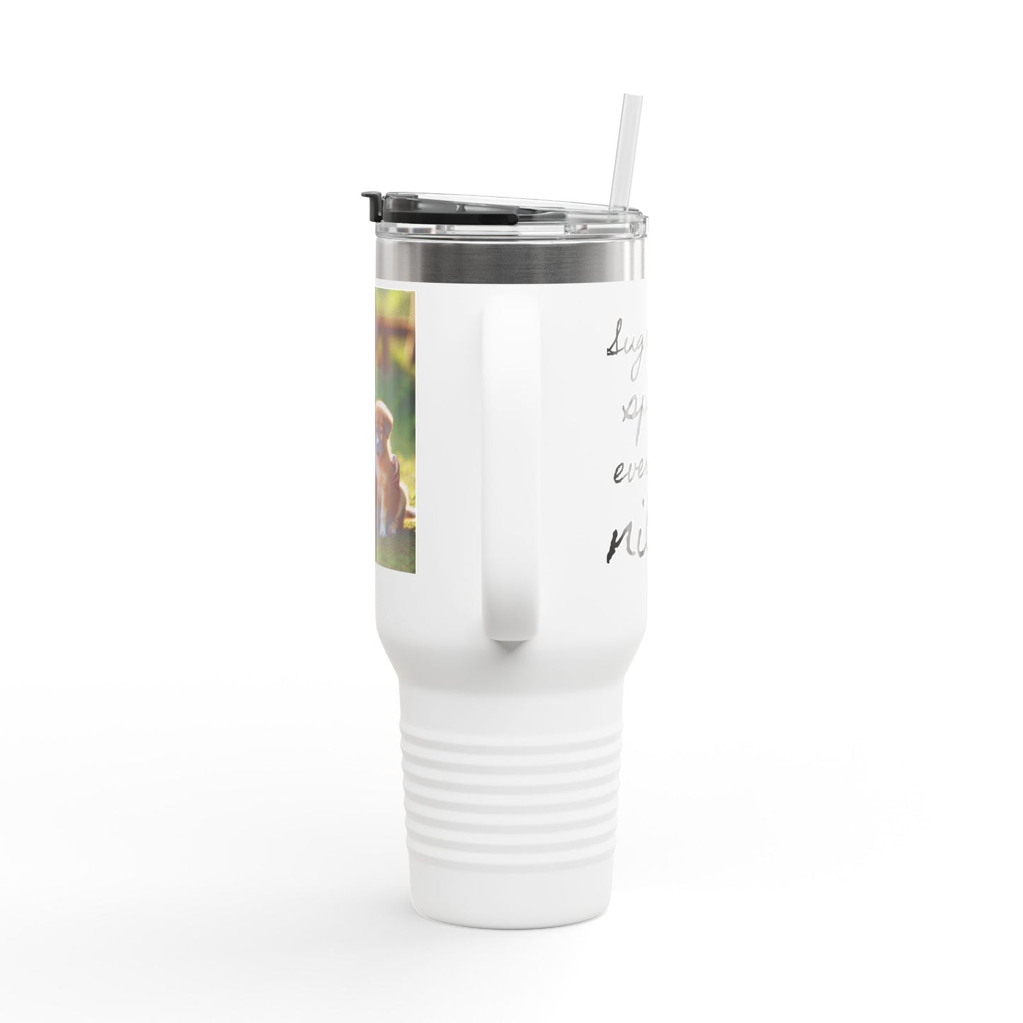 Travel Mug with Sugar and Spice Design, 40oz