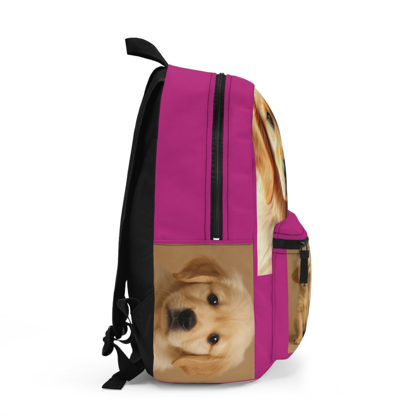 Golden Retriever Puppy Backpack - Cute Dog-Focused School Bag for Animal Lovers
