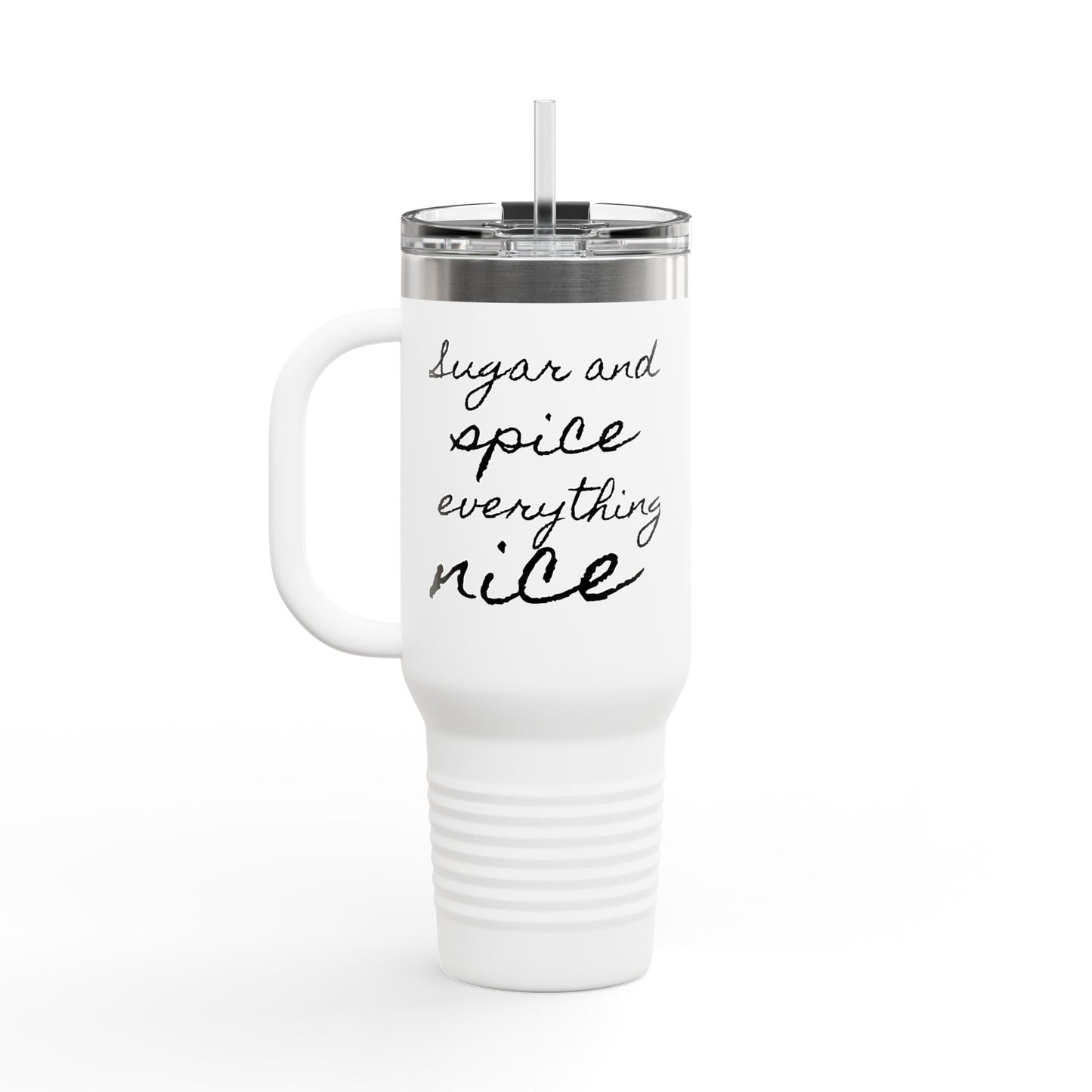 Travel Mug with Sugar and Spice Design, 40oz