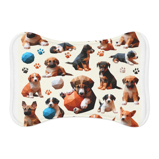 Whimsical Dog Feeding Mat - Perfect for Pet Lovers, Colorful Pet Bowls, Dog Feeding Station, Custom Pet Decor, Brighter Mealtime