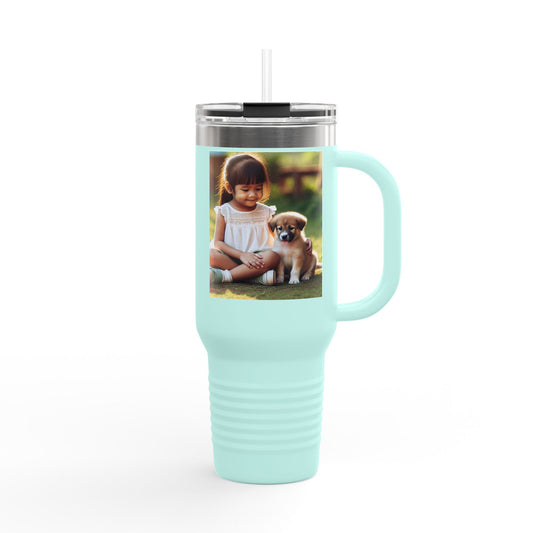 Travel Mug with Sugar and Spice Design, 40oz