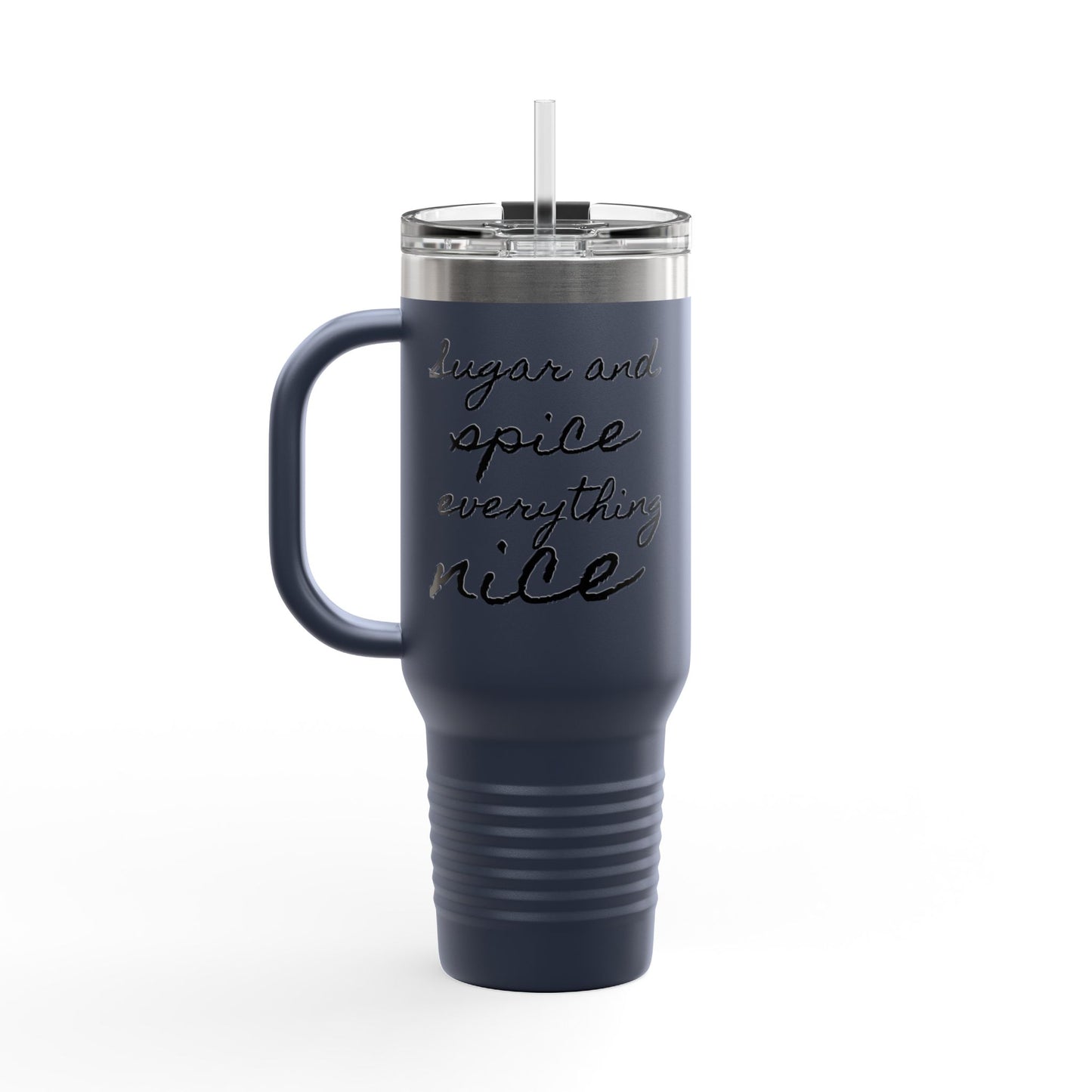 Travel Mug with Sugar and Spice Design, 40oz