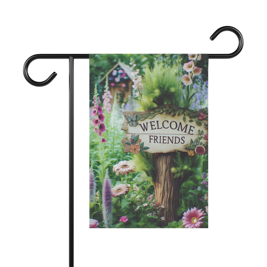 Garden Welcome Banner - Charming Outdoor Decor for Friends & Guests