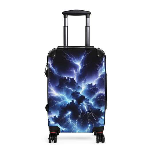 Copy of Suitcase - Electric Storm Design with Combination Lock