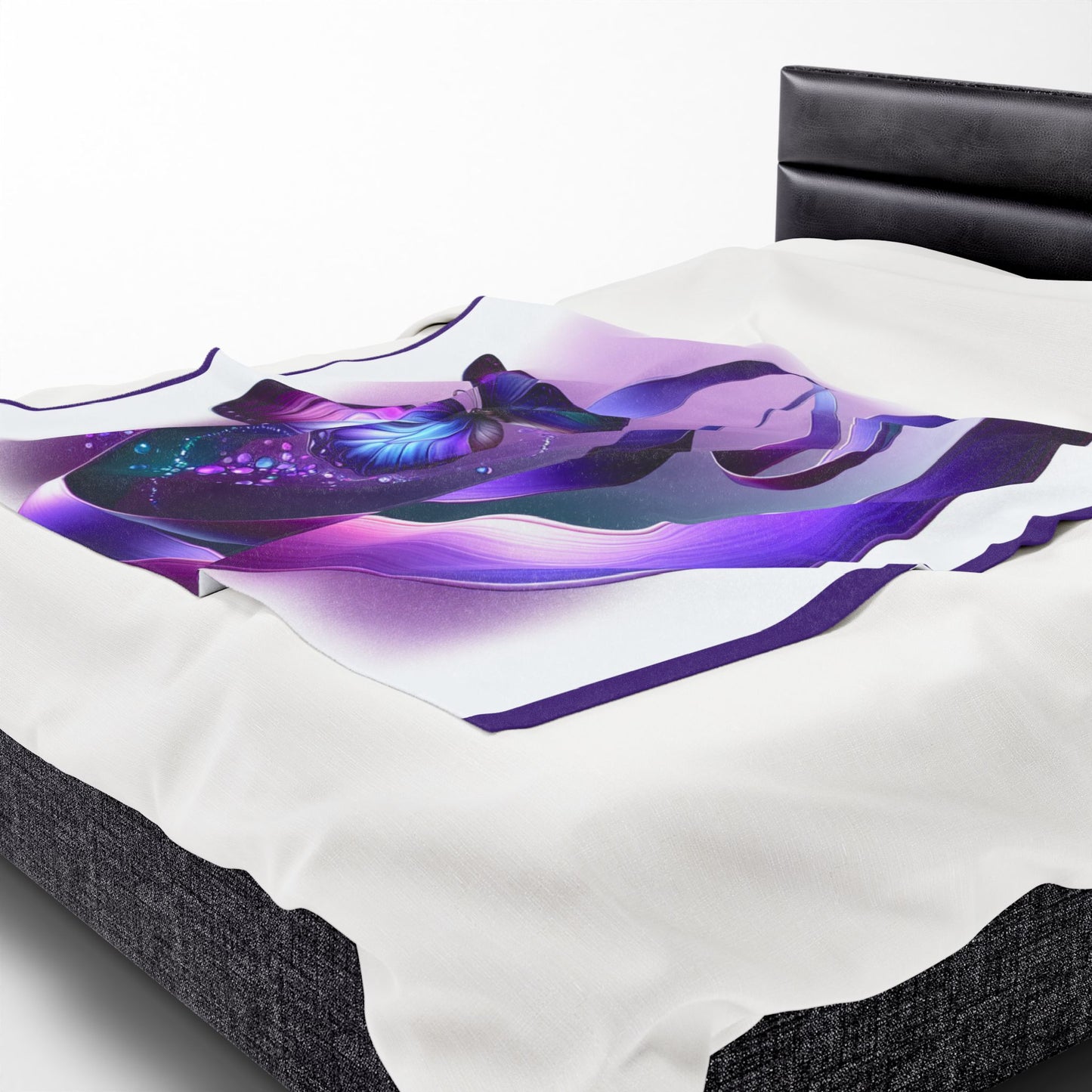 Butterfly Dreams Velveteen Plush Blanket - Cozy Decor for Home